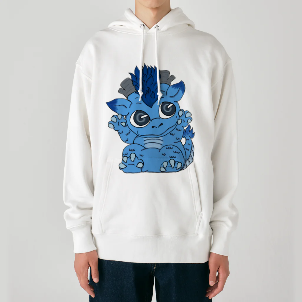 白黄神龍の龍の子 Heavyweight Hoodie