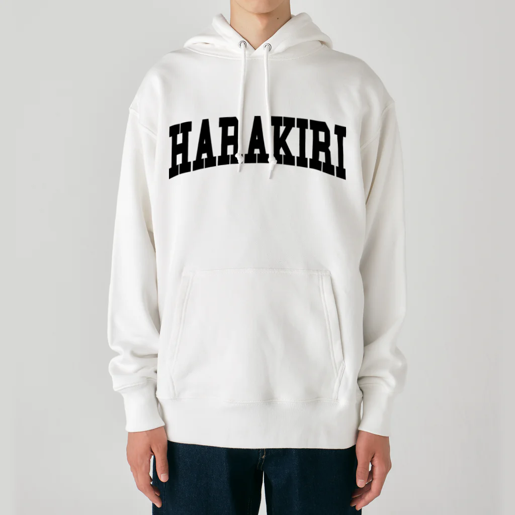 キジトラのハラキリカレッジロゴ Heavyweight Hoodie