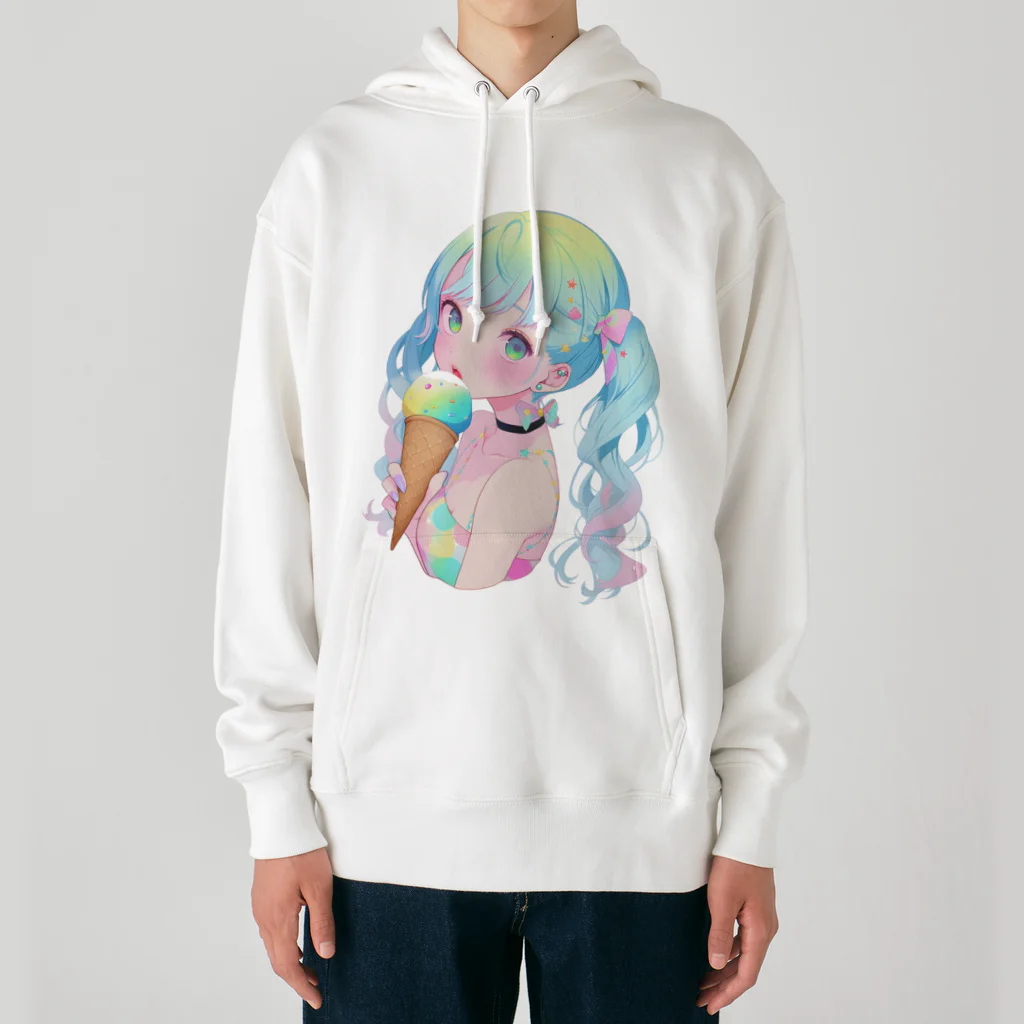 ヤバいTシャツ屋しゃんの暑い夏はアイスだ008 Heavyweight Hoodie