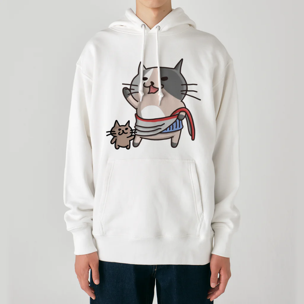 ひよこ男爵とまだむにゃんのにゃうぐすとぅす Heavyweight Hoodie