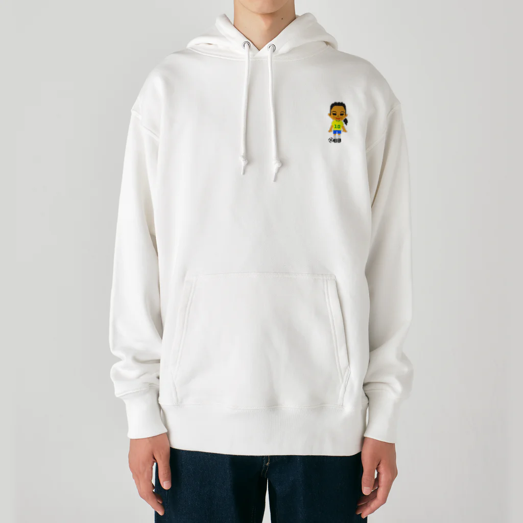 みっちの[ドット絵] サッカー選手 Vol.008 Heavyweight Hoodie