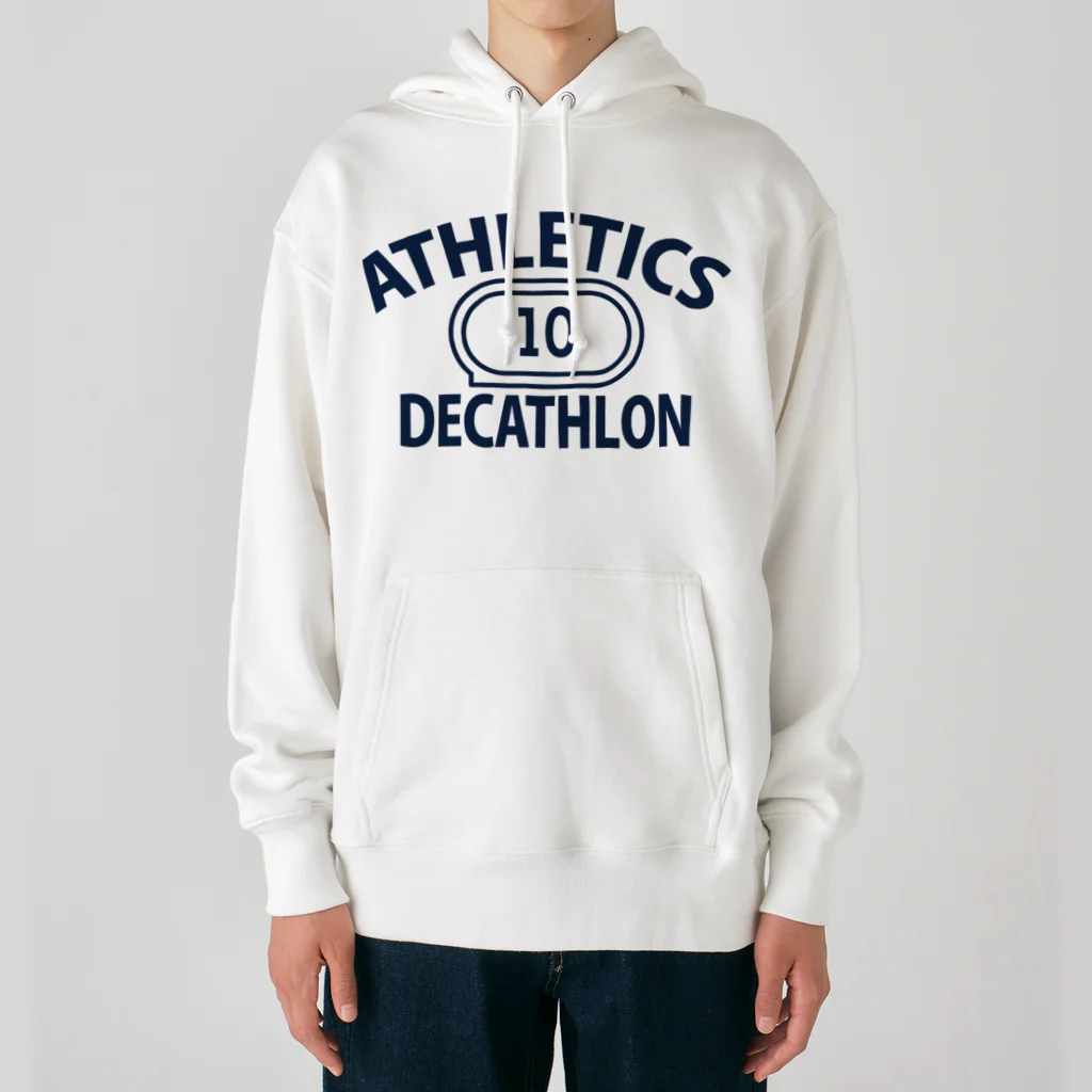 sports_tower スポーツタワーの十種競技・デカスロン・DECATHLON・じっしゅきょうぎ・二日間・10種・男子・女子・かっこいい・かわいい・選手・陸上部員・トレーニング・混成競技・確実・有望・応援・タイム・得点・入賞・実力 ヘビーウェイトパーカー