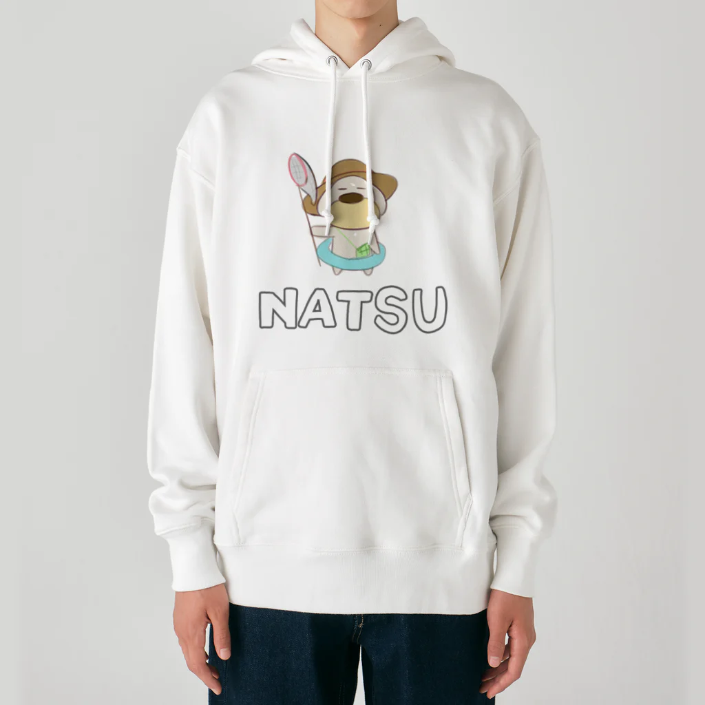 おもちまるの夏のゆるい犬 Heavyweight Hoodie