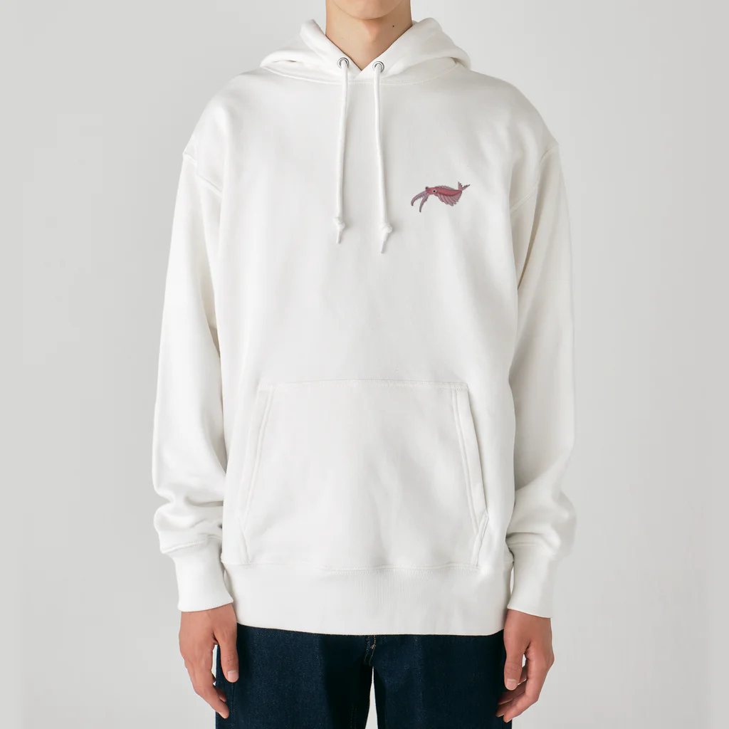 puikkoの古生物　アノマロカリス2（ワンポイント） Heavyweight Hoodie