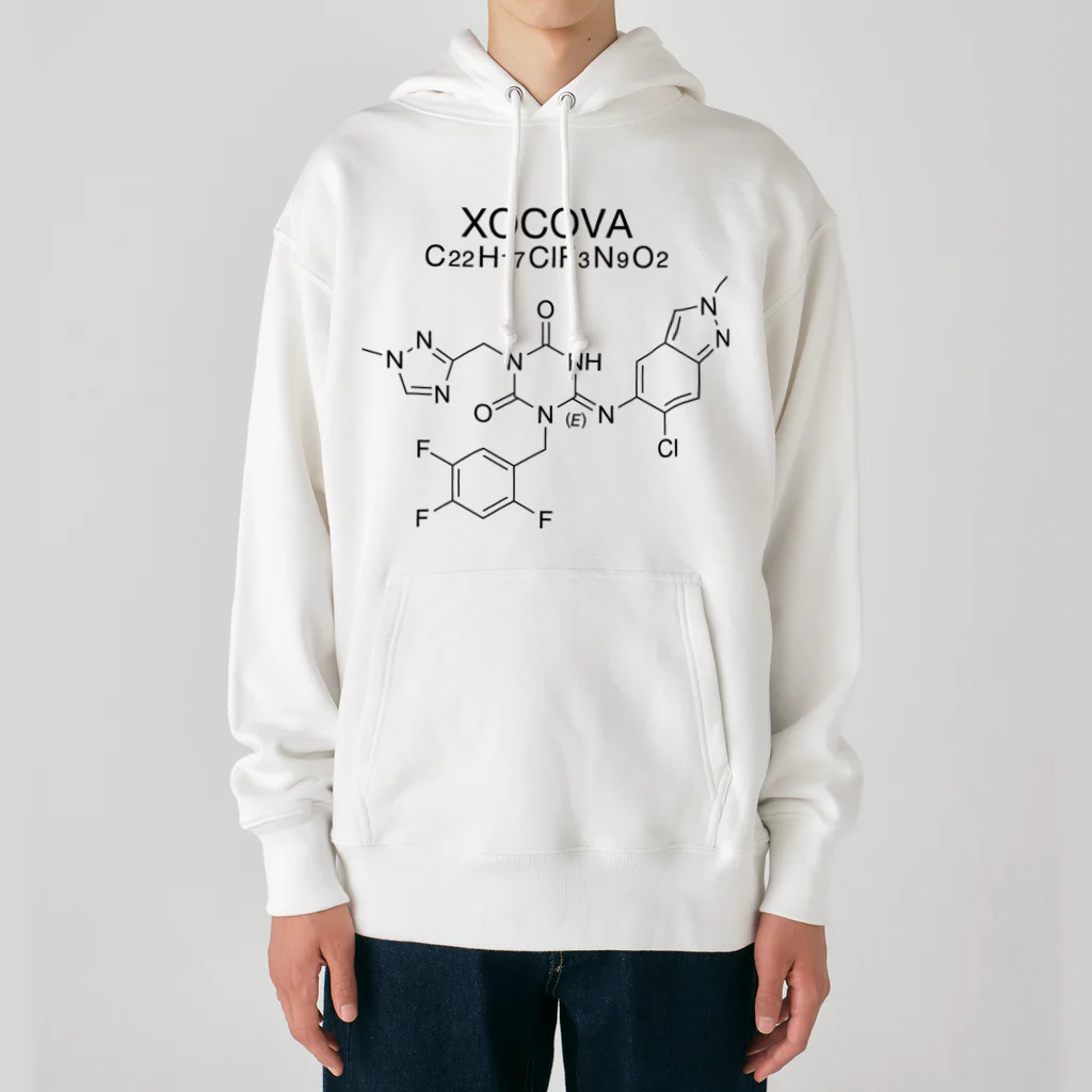 DRIPPEDのXOCOVA C22H17ClF3N9O2-ゾコーバ-(Ensitrelvir-エンシトレルビル-) Heavyweight Hoodie