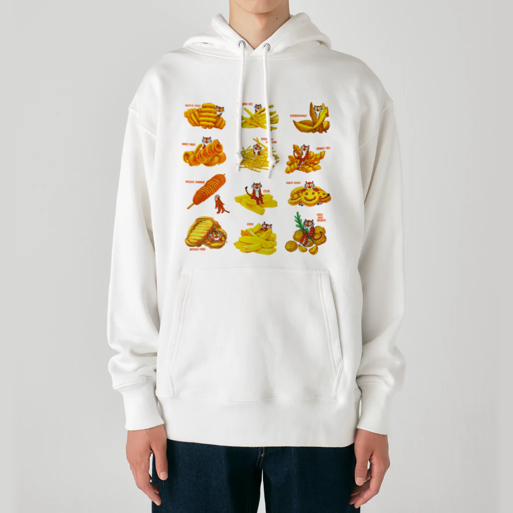 segasworksのフライドポテトたちとトラちゃんたち Heavyweight Hoodie