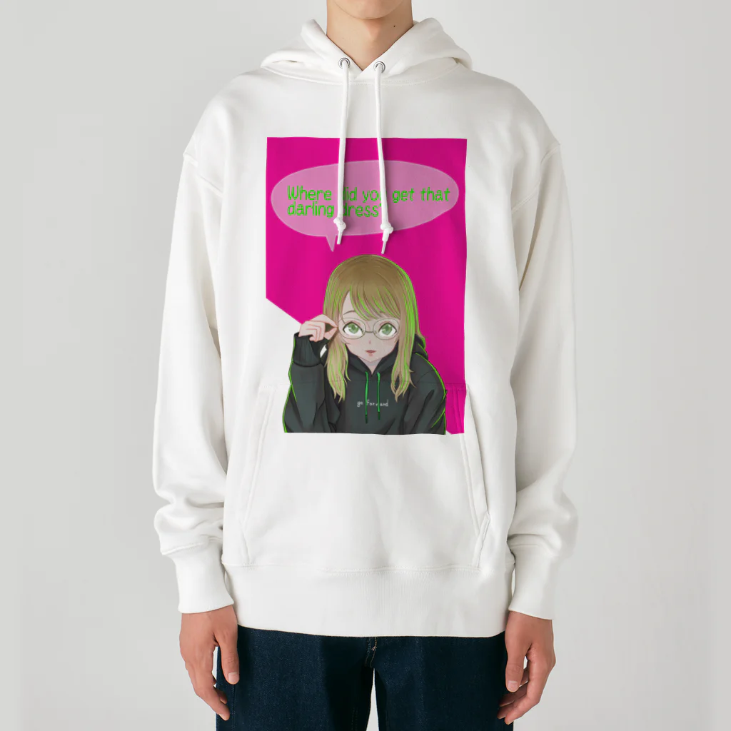 モダンラヂオの【メガネガール】 Heavyweight Hoodie