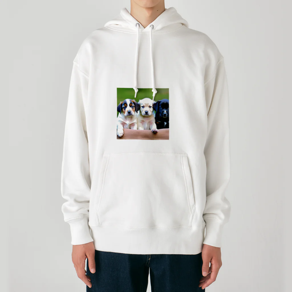 テルのビジネス大学のショップの可愛い子犬たち Heavyweight Hoodie