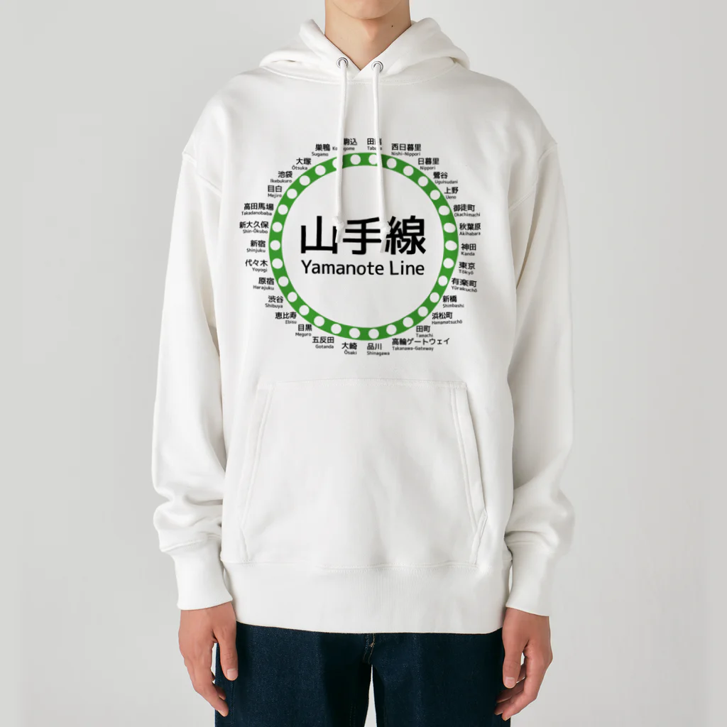 DRIPPEDのJR山手線路線図 Heavyweight Hoodie