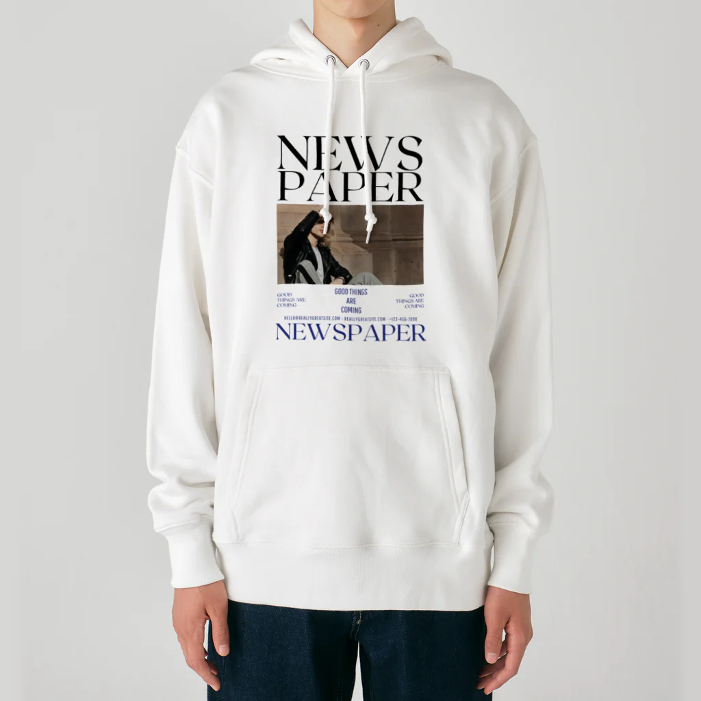 show.のNEWS PAPER Heavyweight Hoodie