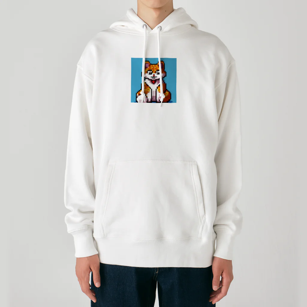 てっきんマンのドット絵ねこくん Heavyweight Hoodie