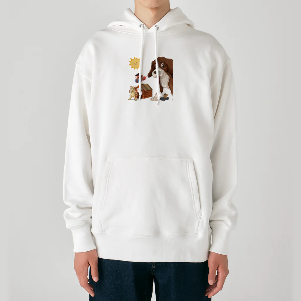 キイロチャンのアニマル学校 Heavyweight Hoodie