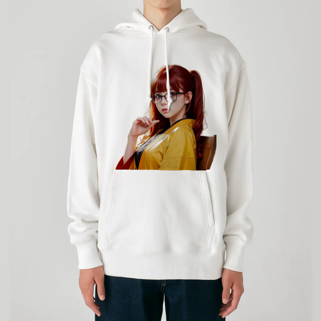 AIデザイングッズ販売　Akiba-treasure（アキバトレジャー）の大正ロマンス　日菜子さん Heavyweight Hoodie