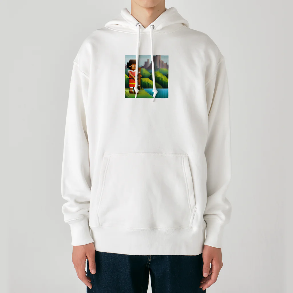 nomad4491のドット絵のディジュリドゥ Heavyweight Hoodie