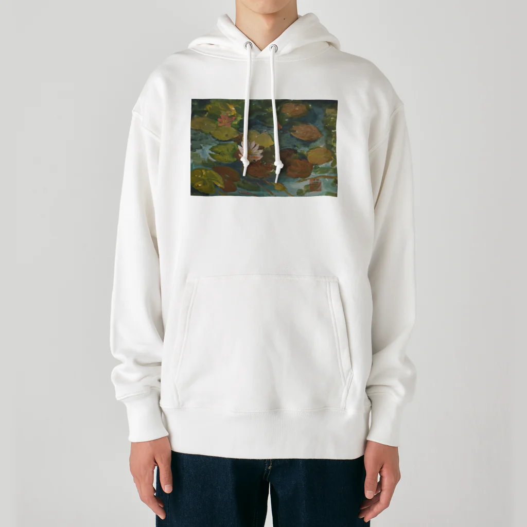 JjyunKaigaKoubouの2020年5月岡田美術館前 雨後の蓮の花 Heavyweight Hoodie