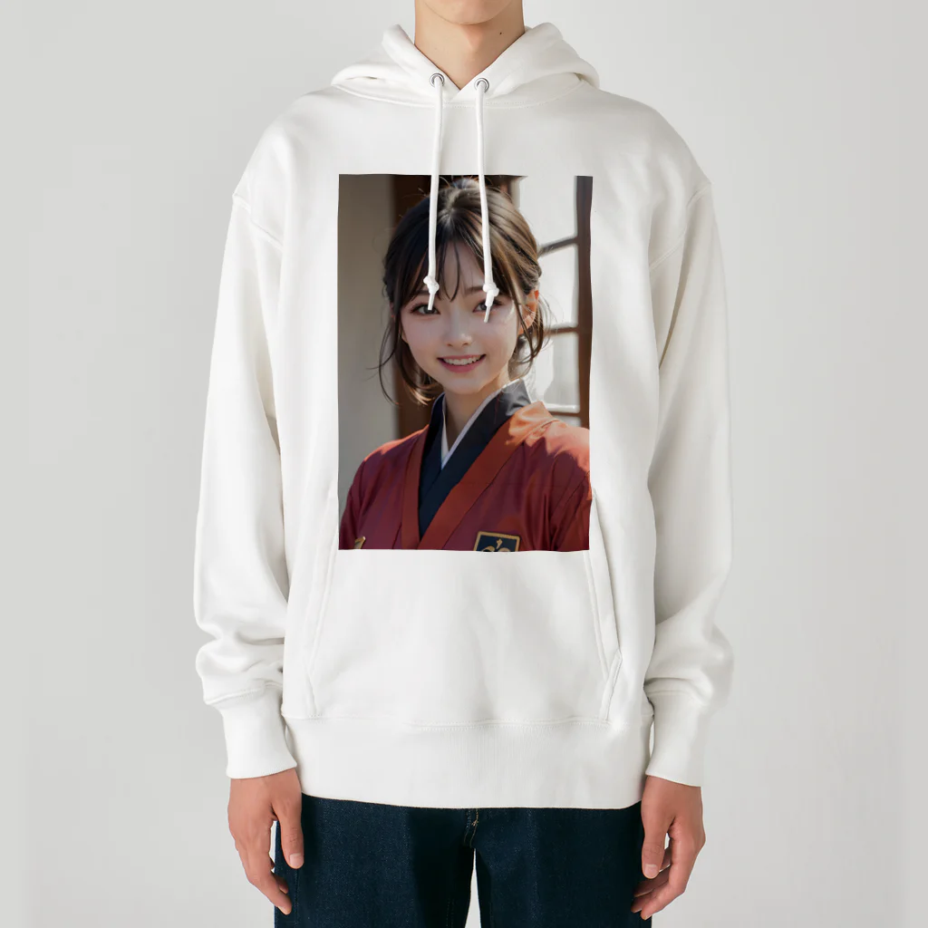 rubeusuの優しく微笑む町娘 Heavyweight Hoodie