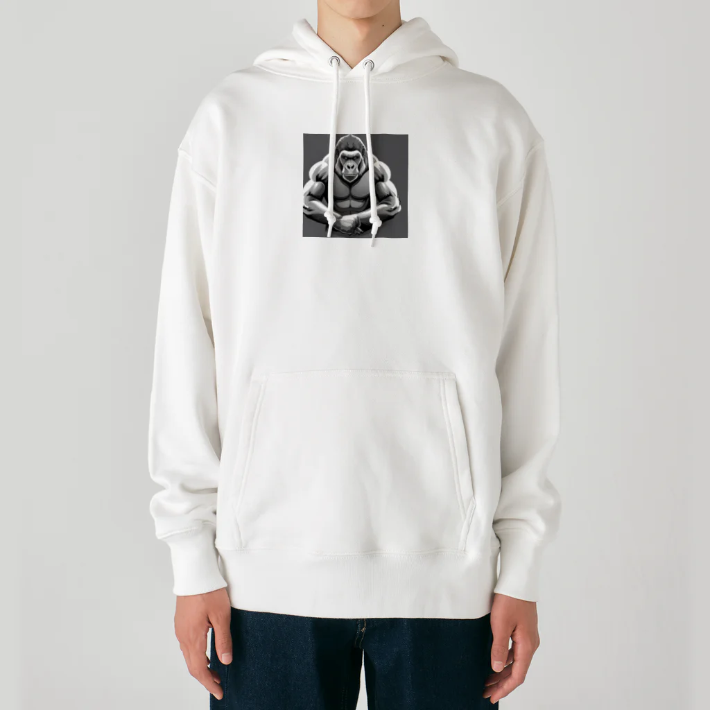 teru8376のイラスト　ゴリラ Heavyweight Hoodie