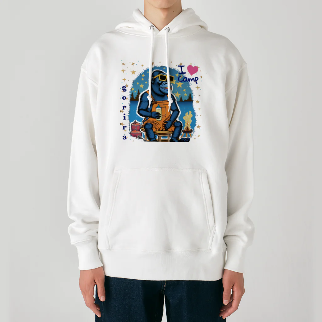 Curiosity＋のI❤️Camp ごりら Heavyweight Hoodie