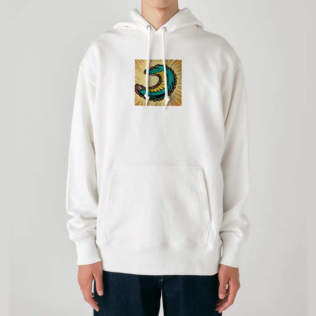 もしもショップの可愛いワニ Heavyweight Hoodie