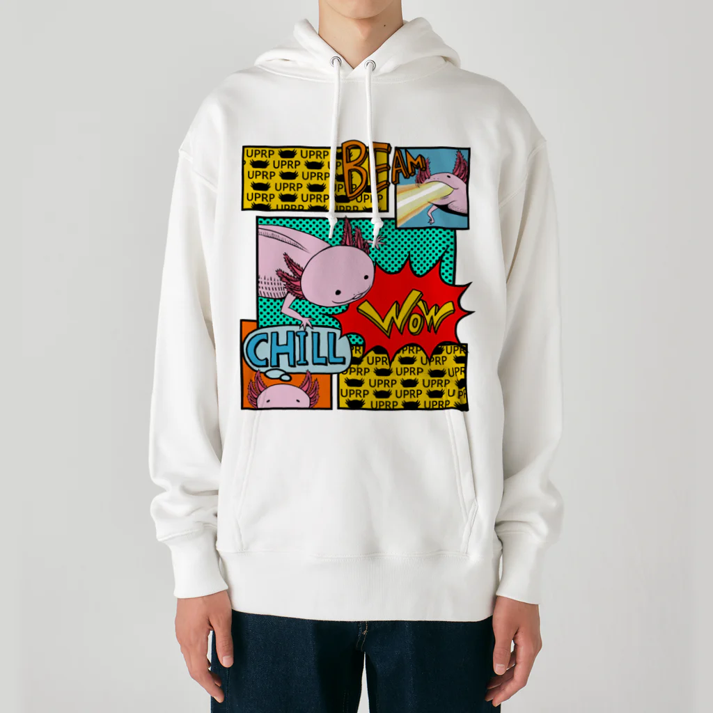 めいぷる工房メキシコサラマンダー支店のアメコミ風サラマンダー Heavyweight Hoodie