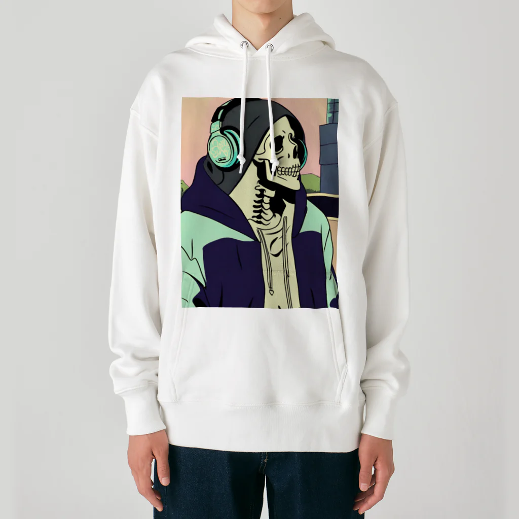 Mohananndaのおしゃれなガイコツ Heavyweight Hoodie