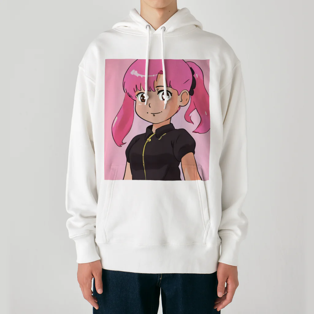 ワンダーワールド・ワンストップのピンク髪の女の子④ Heavyweight Hoodie