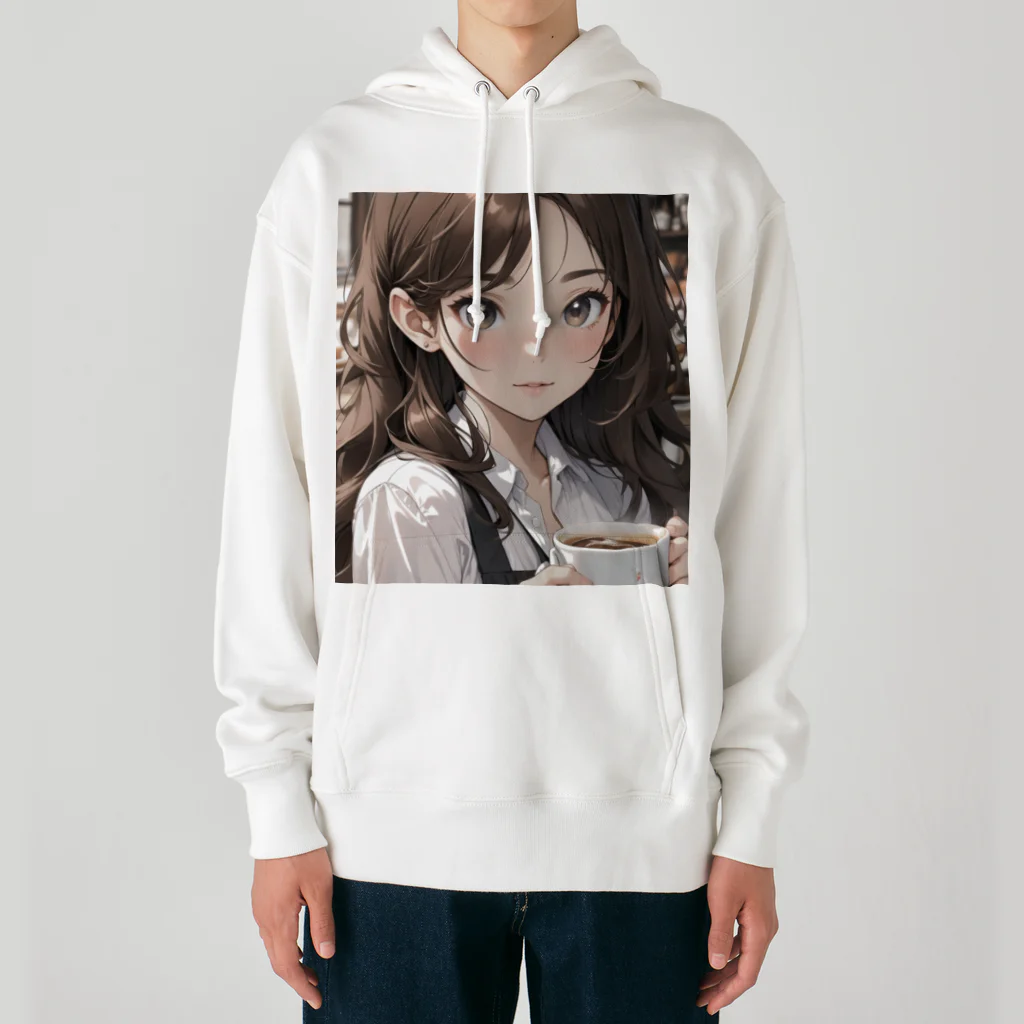 sgt-chikaraのバリスタ見習いの女の子 Heavyweight Hoodie