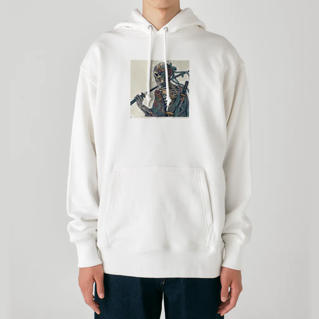 yukikinoの侍ドクロ Heavyweight Hoodie