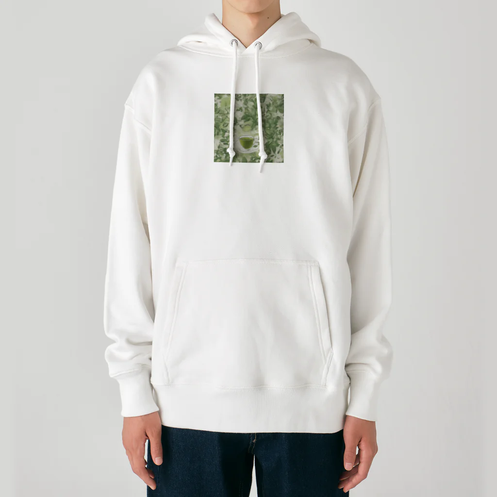 千裕アトリエ（いつもありがとう）のグリーンティーのアート　green tea art Heavyweight Hoodie