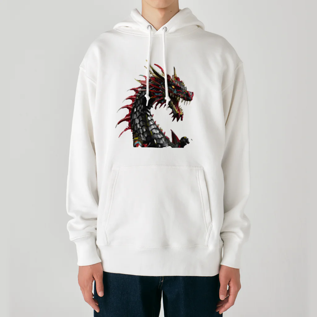 takkoroのブラックドラゴン Heavyweight Hoodie