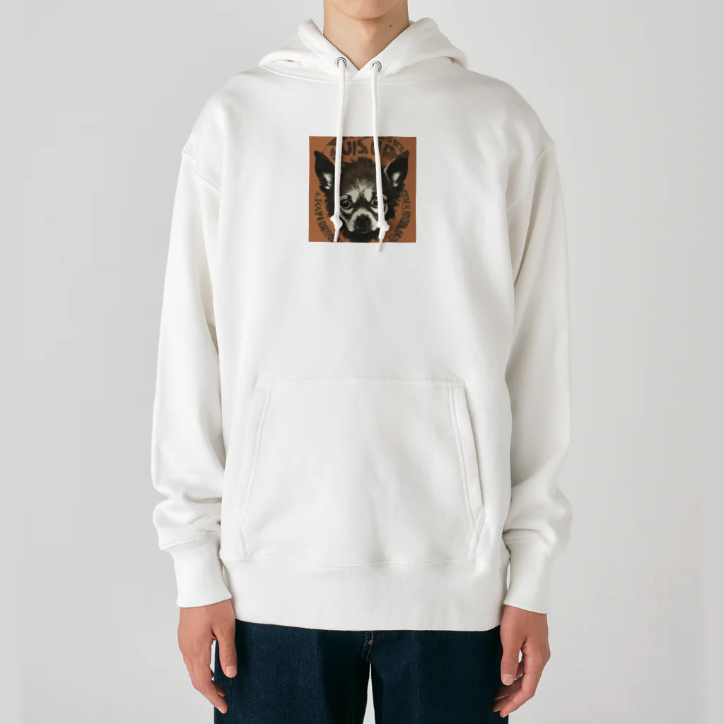 チワワ愛好家ショップの野性のハート：ワイルドチワワ Heavyweight Hoodie