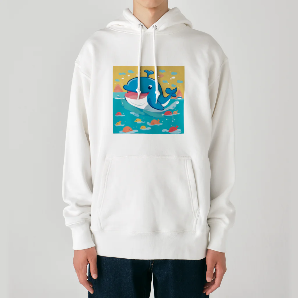 ニャン太郎ショップの楽しい海の中 Heavyweight Hoodie