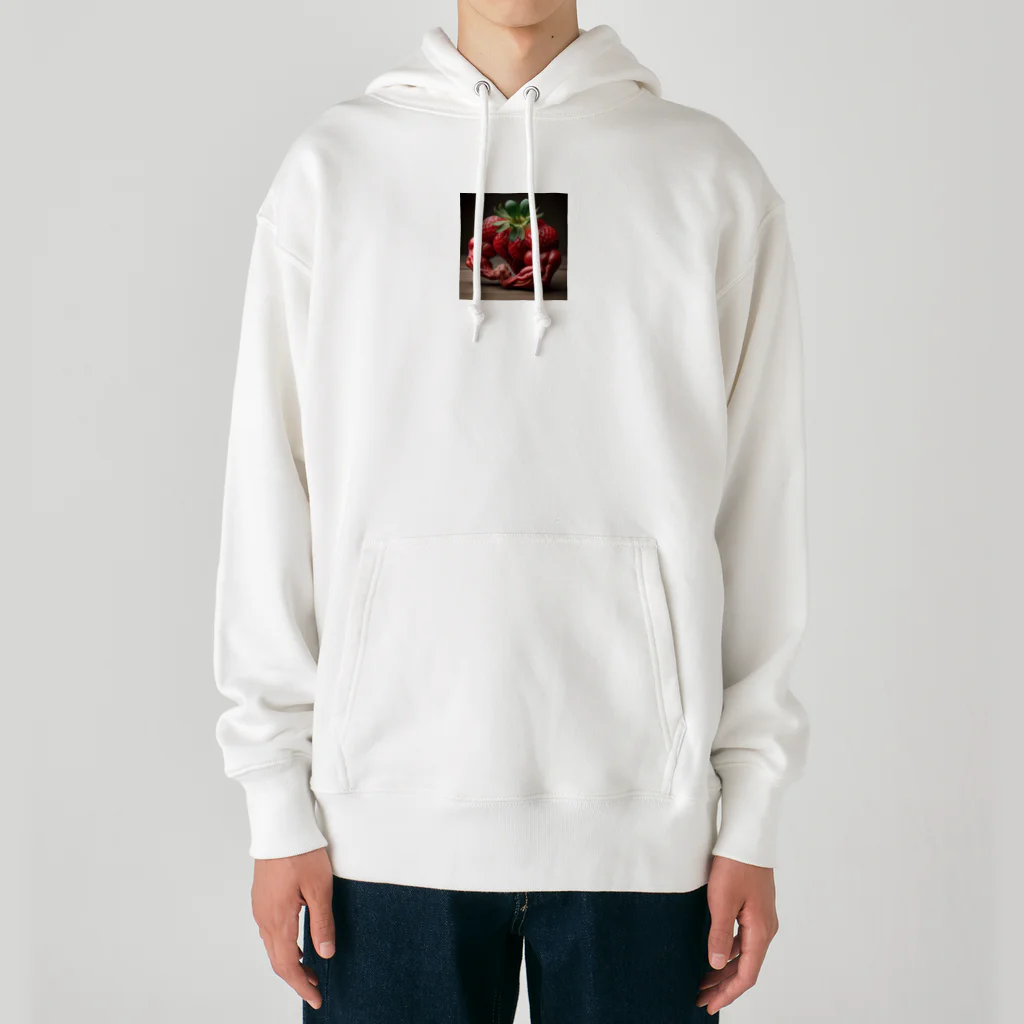 Mukimukiのマッスルストロベリー Heavyweight Hoodie