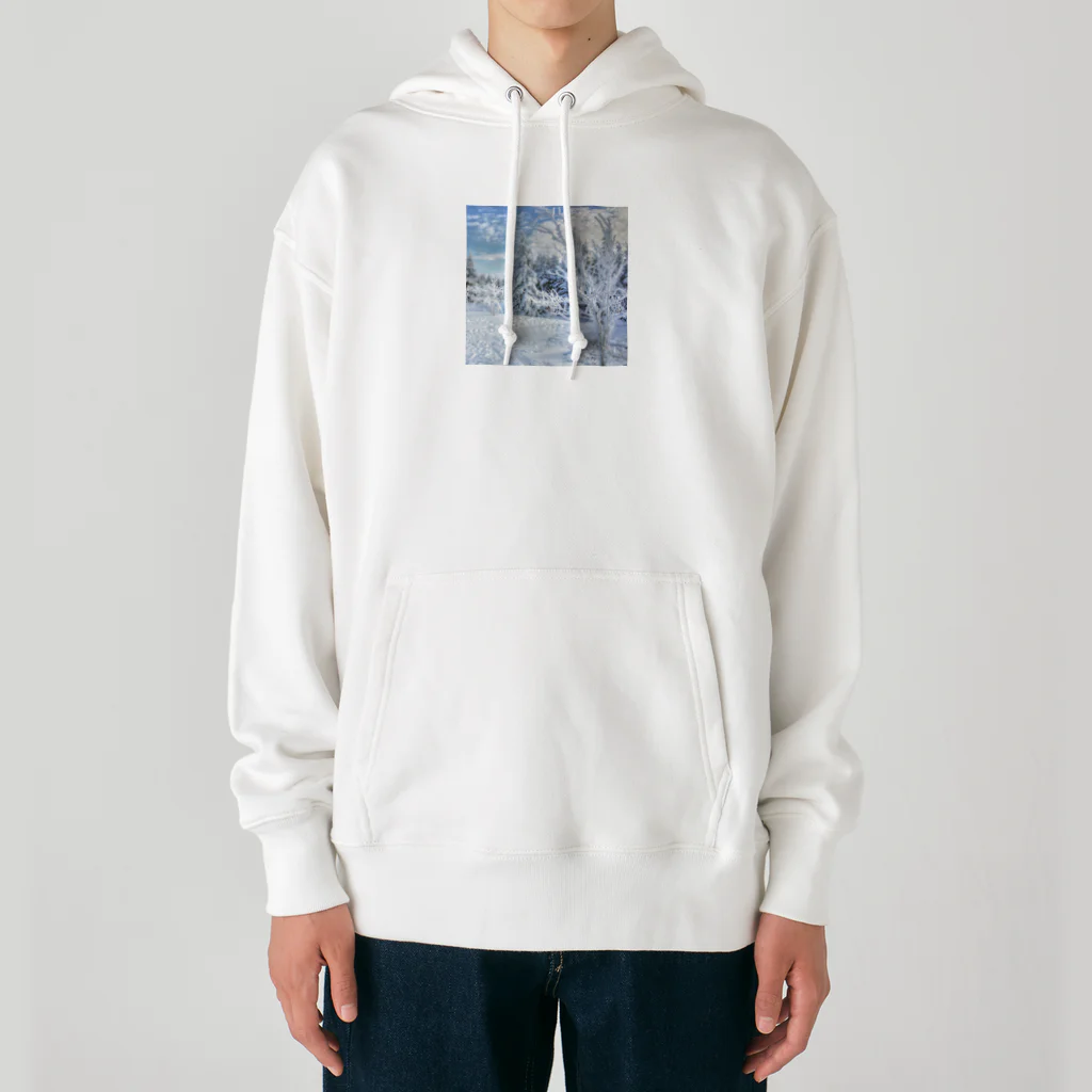 白銀屋の美しい冬の景色 Heavyweight Hoodie