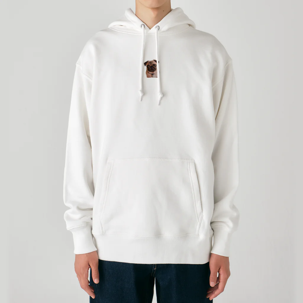 凛.shopのクリクリおめめのパグちゃん Heavyweight Hoodie