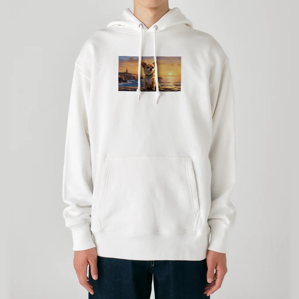 Welina_S-Artのサンセットチワワ Heavyweight Hoodie