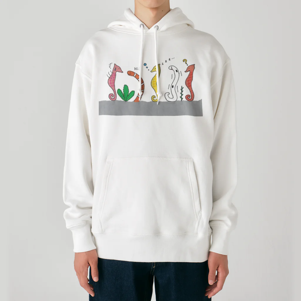 森図鑑の[森図鑑] 仲間に入れて（背景なし） Heavyweight Hoodie