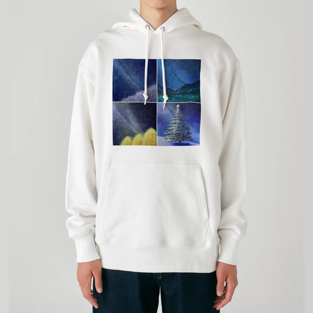 KEIKO's art factoryの「四季と星」の4部作 Heavyweight Hoodie