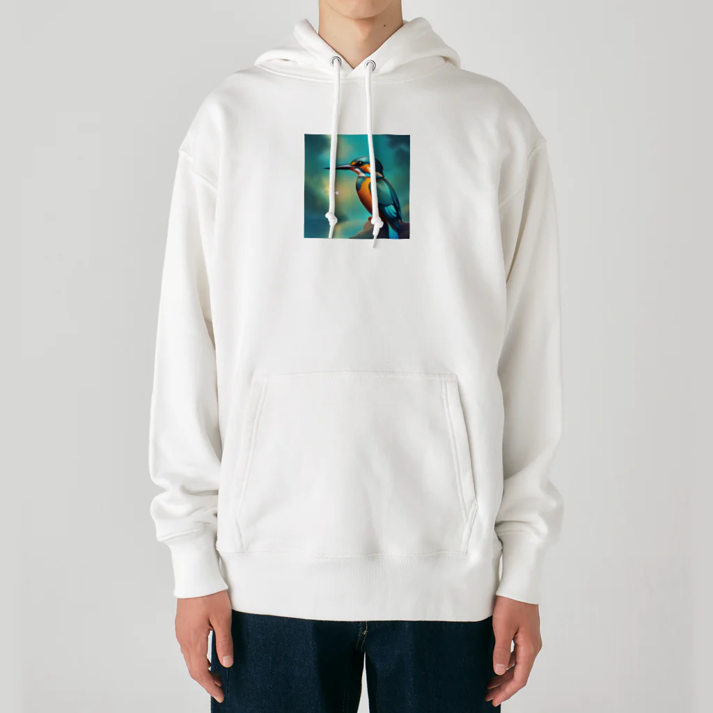 bestfriend54のカラフルカワセミくん Heavyweight Hoodie