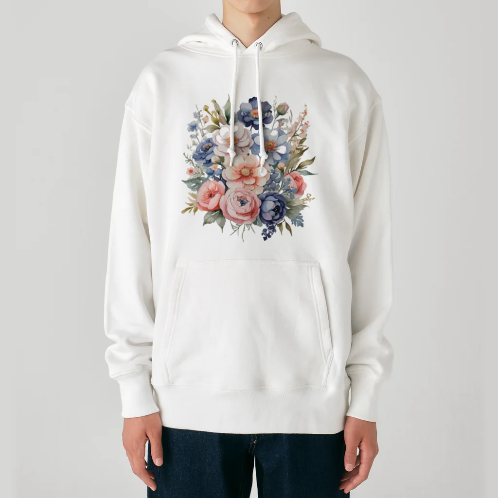 ファンシーTシャツ屋のパステルカラーの花束 Heavyweight Hoodie