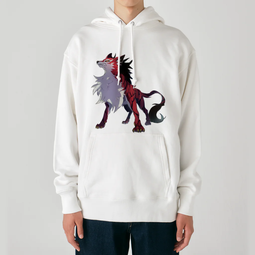 SCL_UMA_Crew_ProjectのデジタルUMA：ジェヴォーダンの獣 Beast of gevaudan Heavyweight Hoodie