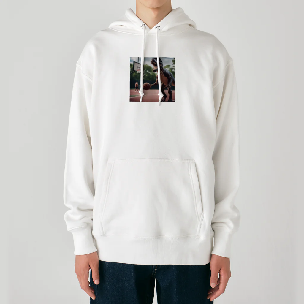 karakentobiuoch43のバスケティラノ Heavyweight Hoodie