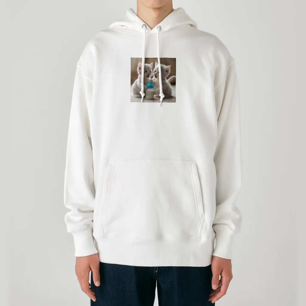 xwd28の双子の子猫 Heavyweight Hoodie