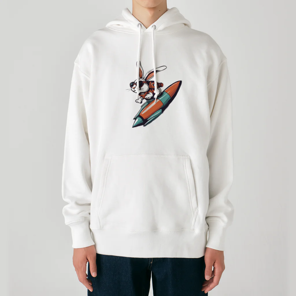 ロケットうさぎのロケットうさぎ　ミッション遂行 Heavyweight Hoodie