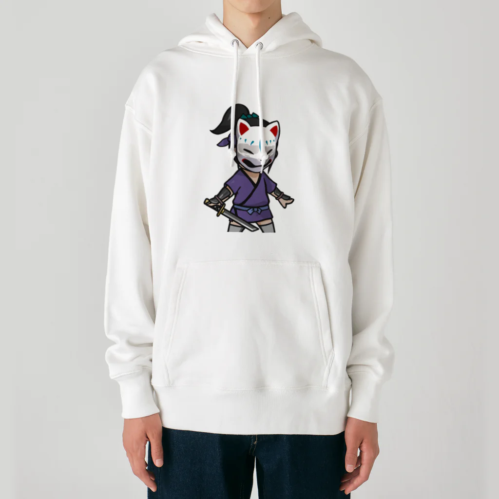 ninjayaの狐白（クリプト忍者） Heavyweight Hoodie