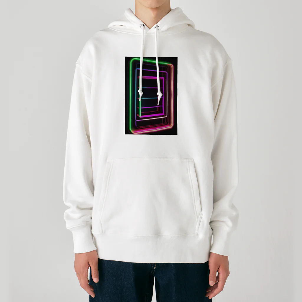 Association Against Mirroring SelfiesのAbstract_Neonsign Heavyweight Hoodie