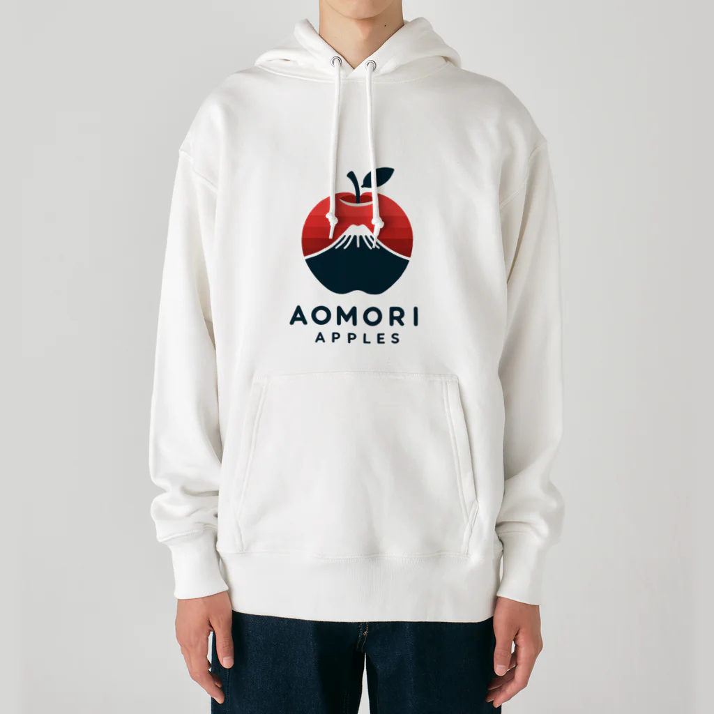 KUMACHOPのあおもりりんごと岩木山 Heavyweight Hoodie