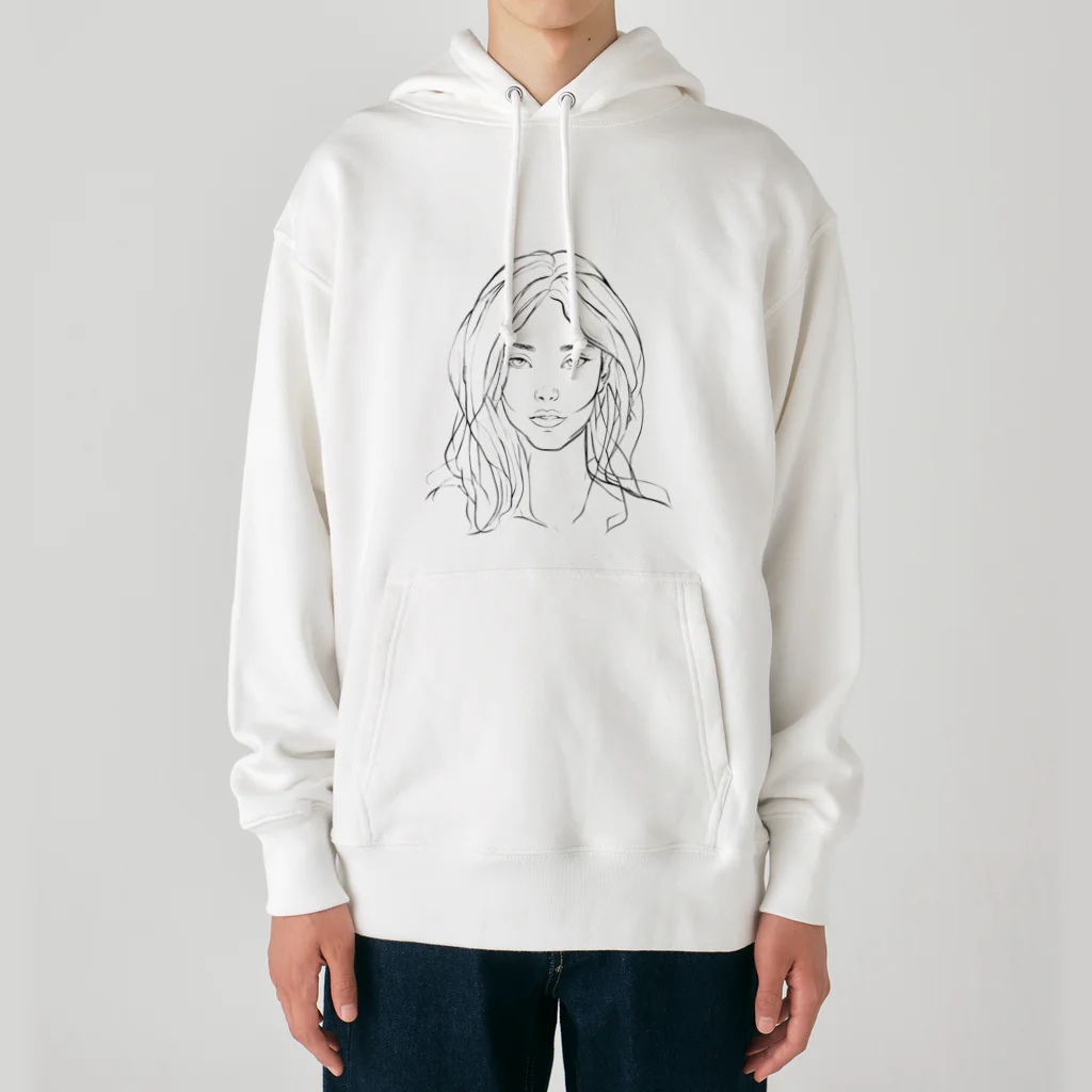 Matsue Hannaの外国人女性 Heavyweight Hoodie