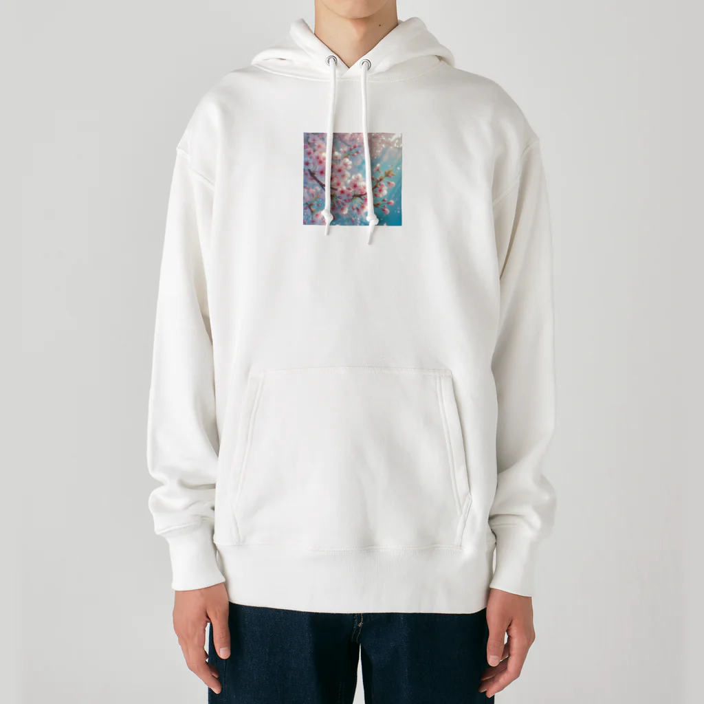 終わらない夢🌈の美しい桜🌸✨ Heavyweight Hoodie