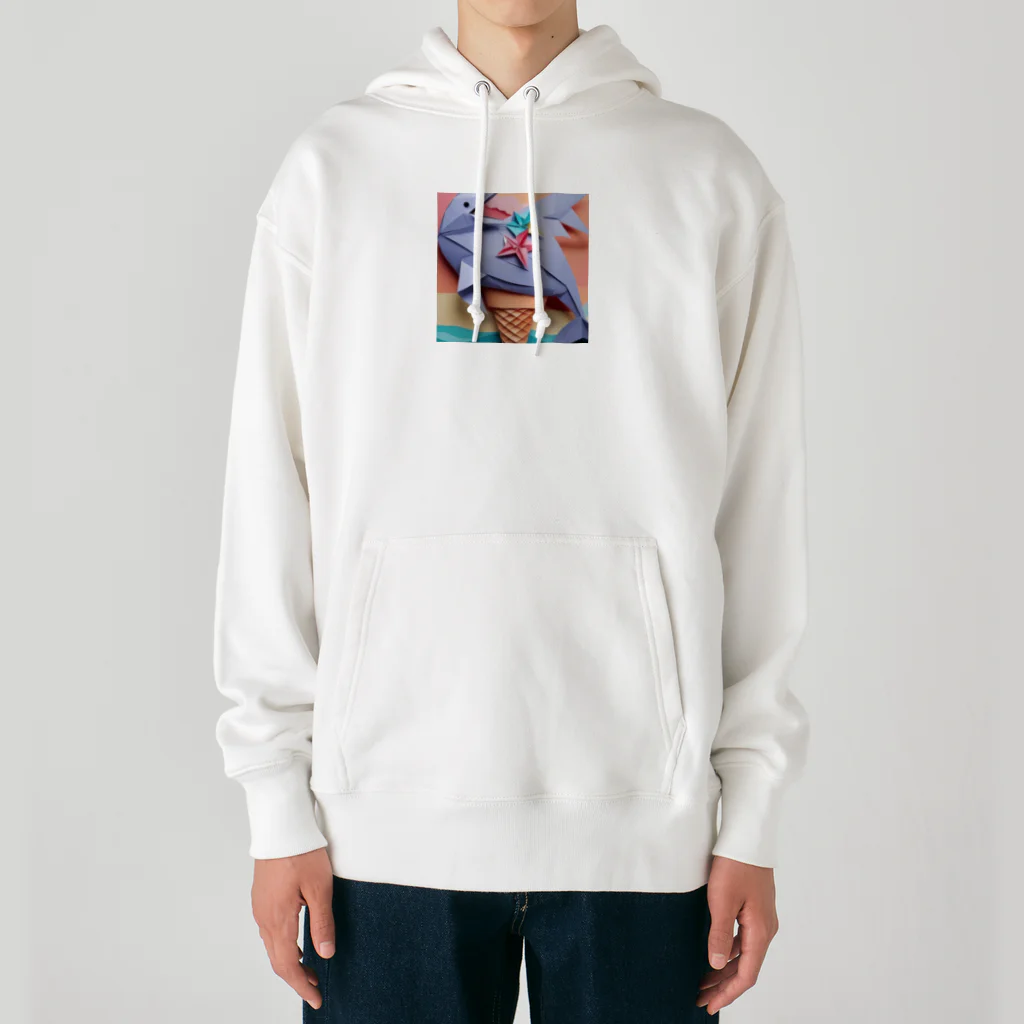 yumiceのice meets オリガミイルカ Heavyweight Hoodie